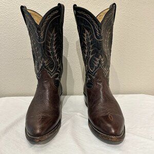 Tony Lama Men’s Cowboy Boots – Size 11.5D – Brown Leather Western Boots